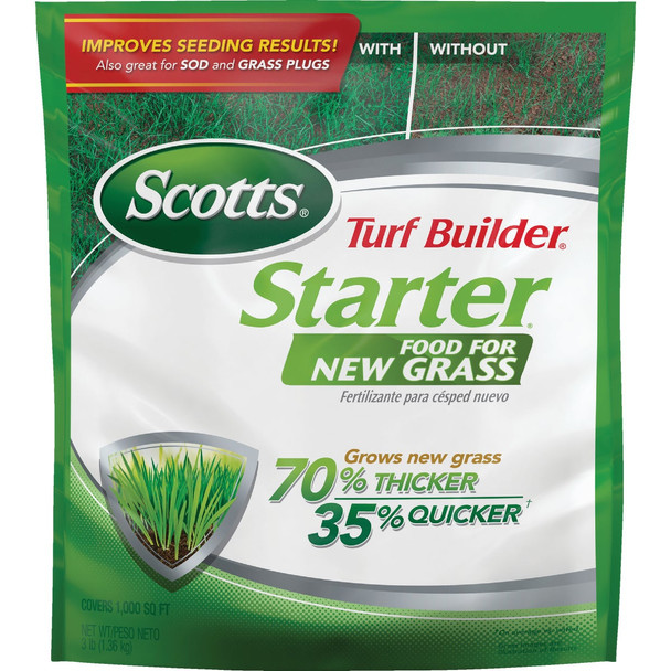 Scotts Turf Builder 3 Lb. 1000 Sq. Ft. Starter Food For New Grass 21701