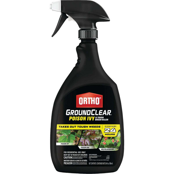 Ortho GroundClear 24 Oz. Trigger Spray Poison Ivy & Tough Brush Killer 0476105