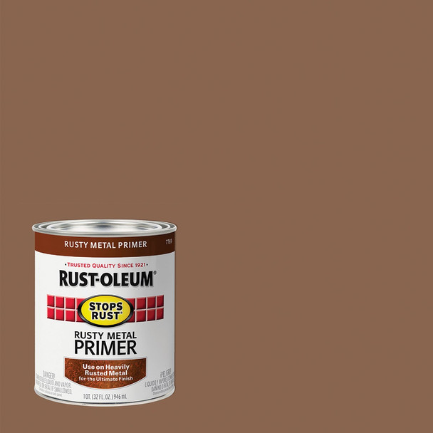 Rust-Oleum Stops Rust Rusty Metal Primer, Red/Brown, 1 Qt. 7769502