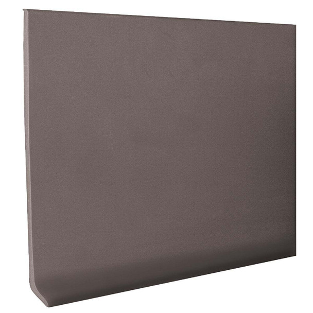 Roppe 2-1/2 In. x 4 Ft. Dark Gray Vinyl Dryback Wall Cove Base Pack of 16