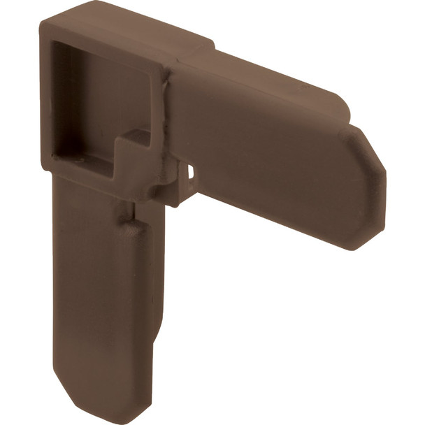 Prime-Line 3/4 In. x 5/16 In. Bronze Plastic Frame Corner (100-Count) PL14285