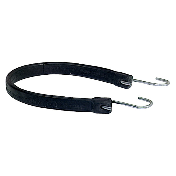 19.5 In. Hook-to-Hook Black Rubber Tarp Strap 574266 Pack of 10