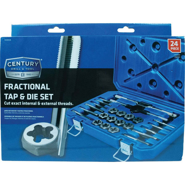 Century Drill & Tool Tap and Die Fractional Set (24-Piece) 98904