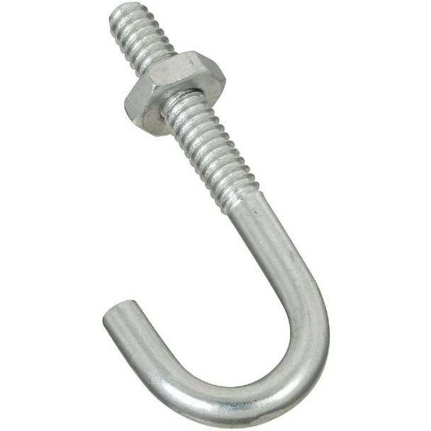 National Hardware 3/16 In. x 1-7/8 In. Zinc J Bolt N232-868 Pack of 10