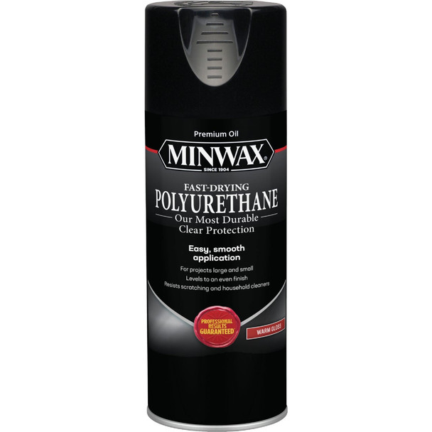 Minwax Warm Gloss Clear Spray Polyurethane, 11.5 Oz. 33050000