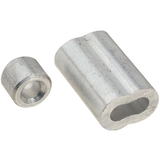 Prime-Line Cable Ferrules and Stops, 3/16", Aluminum GD 12153
