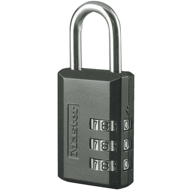 Master Lock 1-3/16 In. W. Resettable Numeric Combination Lock 647D