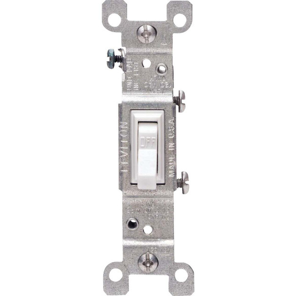 Do it Residential Grade 15 Amp Toggle Single Pole Switch, White C22-01451-02W
