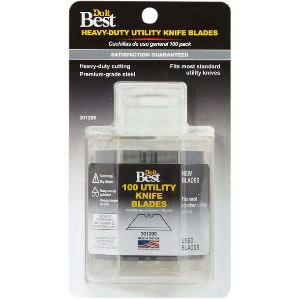 Do it Best 2-Notch Utility Knife Blades (100-Count) KB100-DIB