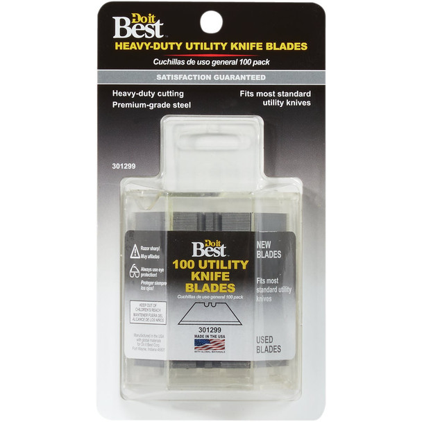 Do it Best 2-Notch Utility Knife Blades (100-Count) KB100-DIB