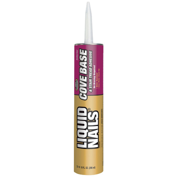 LIQUID NAILS Stair Tread & Cove Base Adhesive, 10 Oz CB10