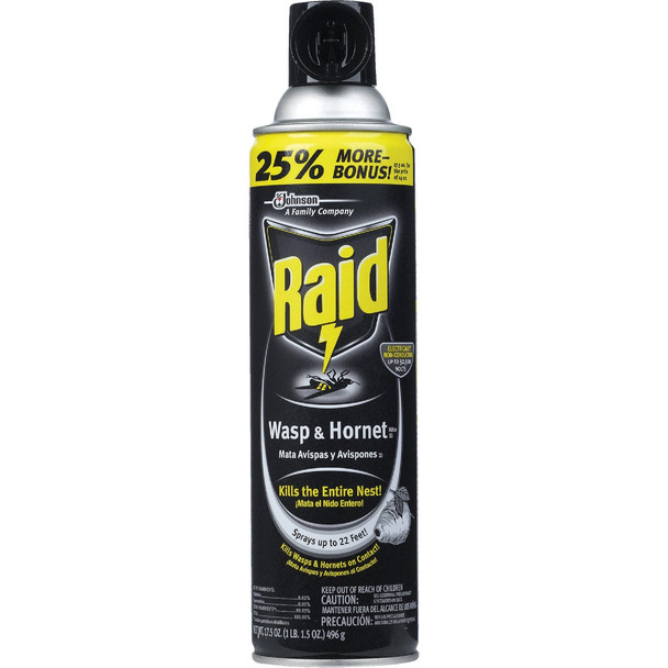 Raid 17.5 Oz. Liquid Aerosol Spray Wasp & Hornet Killer 51367
