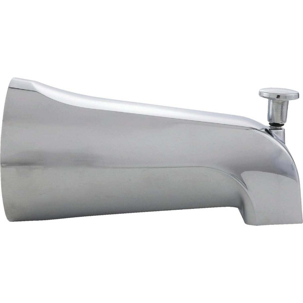 Danco 6 In. Universal Fit Chrome Bathtub Spout with Diverter 88703