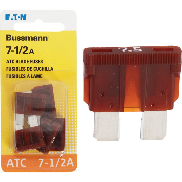Bussmann 7-1/2A 32V ATC Blade Automotive Fuse (5-Pack) BP/ATC-7-1/2-RP