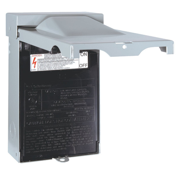 Eaton 60A 240V Non-Fused Rainproof Air Conditioner Disconnect DPU222RT