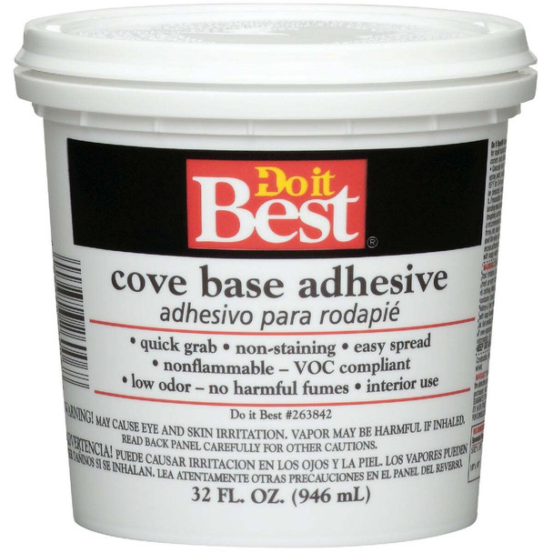 Do It Best Cove Base Adhesive, 1 Qt. 7079826006