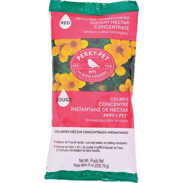 Perky-Pet 8 Oz. Red Powder Concentrate Hummingbird Nectar 240SF