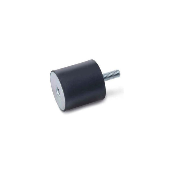 Vibration Mount 1 Tapped Hole 1 Threaded Stud 1.00"" Dia 1.00""H 1/4-20 Thread