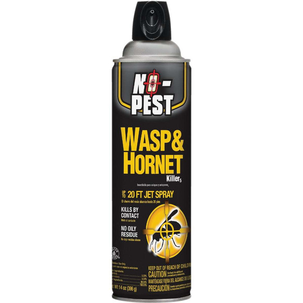 No-Pest 14 Oz. Liquid Aerosol Spray Wasp & Hornet Killer HG-41331