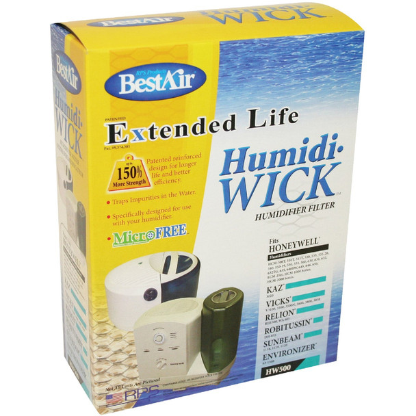 BestAir Extended Life Humidi-Wick HW500 Humidifier Wick Filter HW500-PDQ-3