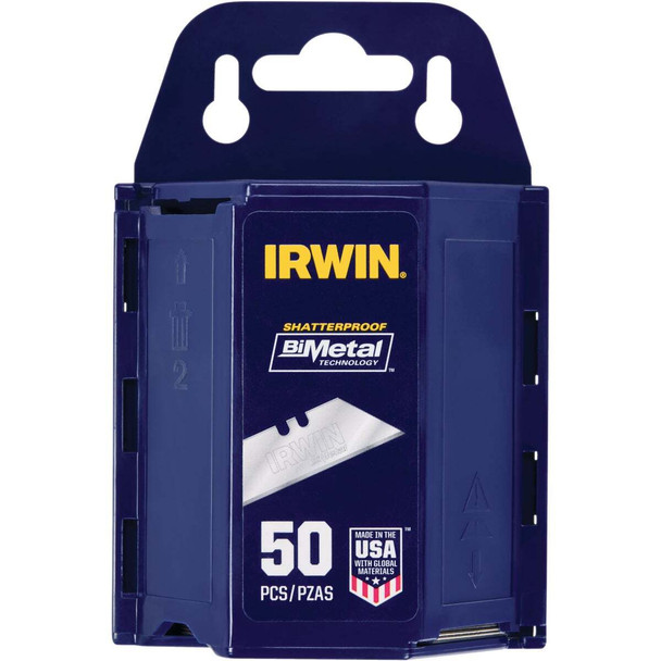 Irwin Blue Blade 2-Point 2-3/8 In. Utility Knife Blade (50-Pack) 2084300