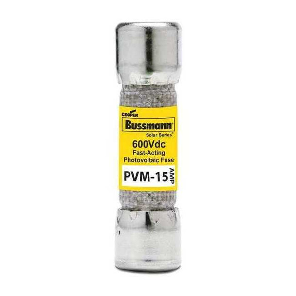 Midget Fuse, Fast-Acting, 15A, Not Rated, Non-Indicating, 50kA at 600V DC