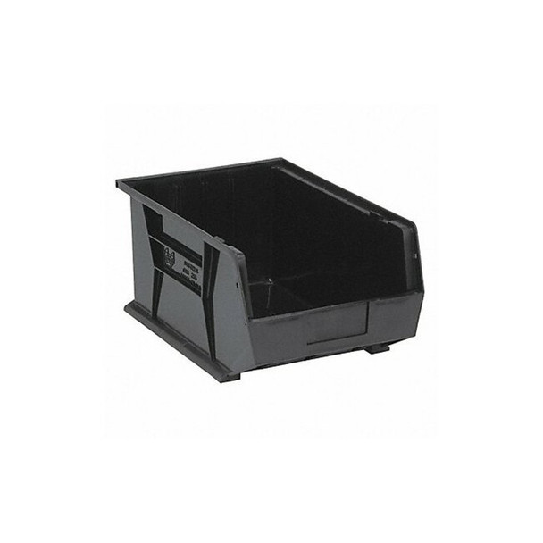 Quantum Storage Systems HangandStackBin,16inL,11inW,Plastic QUS255BK
