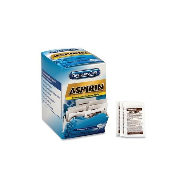 PhysiciansCare® Aspirin, 325 mg, 2 pk/50 pk per Box