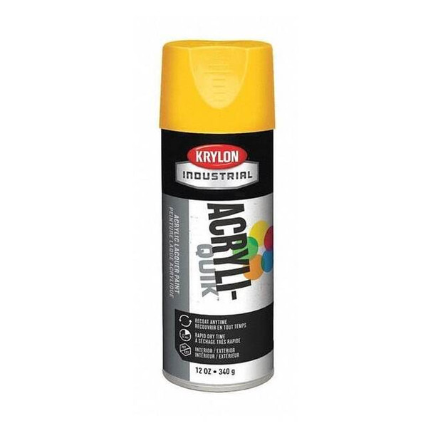 Krylon Spray Paint, Daisy Yellow, Gloss, Solvent, 12 oz K01813A07