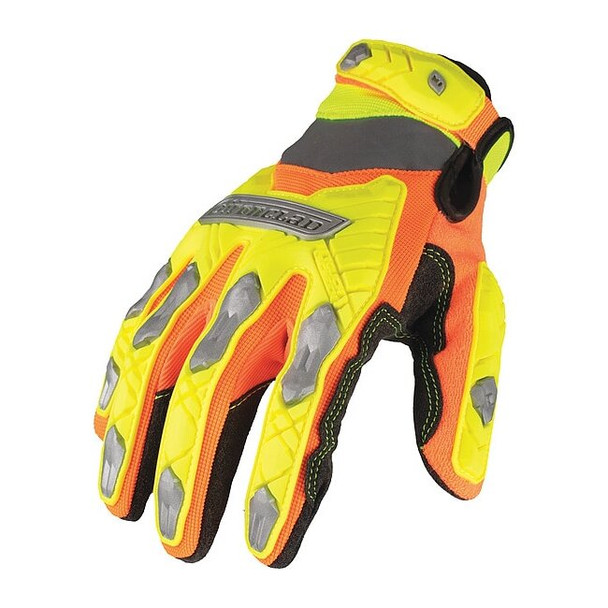 Ironclad Performance Wear Impact Resistant Gloves,Orange,2XL,PR IEX-HZiL1-06-XXL