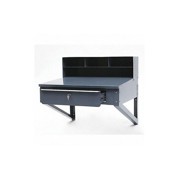 Manufacturer Varies Shop Desk,34-1/2 x 37-1/2 x 30 In,Gray 1W952