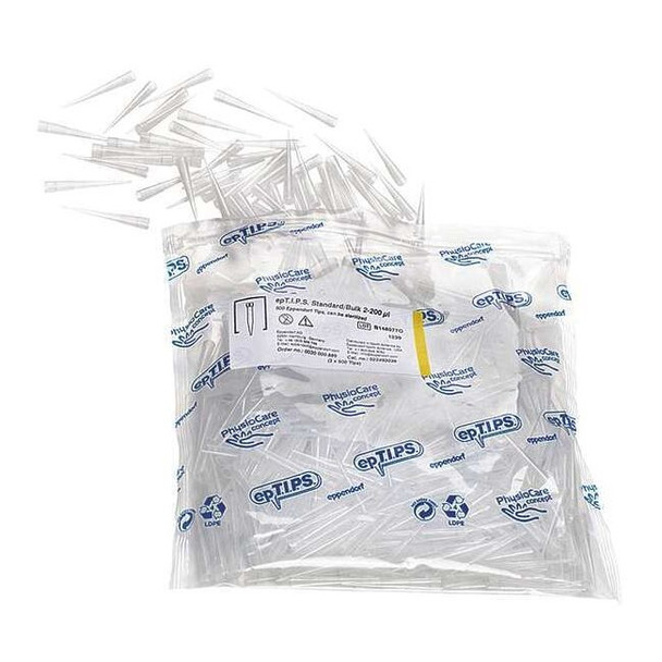 Eppendorf Pipetter Tips,2 to 200uL,PK1000 022492039