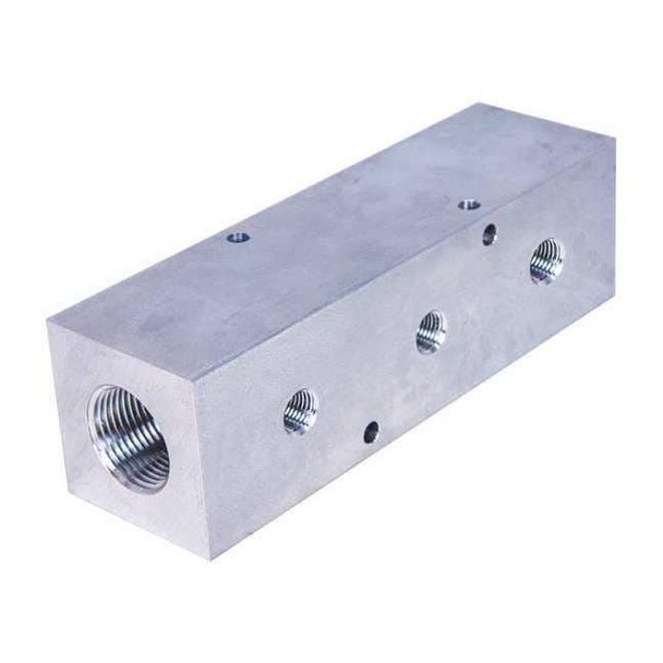 Pneumadyne Pipe Manifold Fitting, Aluminum, 1 in M40-500-3