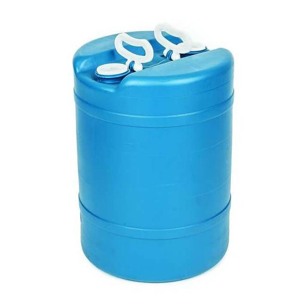 Closed Head Transport Drum, Polyethylene, 15 gal, Unlined, Blue