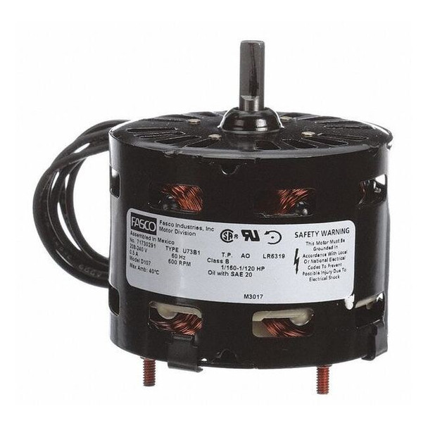 Fasco HVAC 3.3 In Motor,1/115 HP,208-240V,CCW D107
