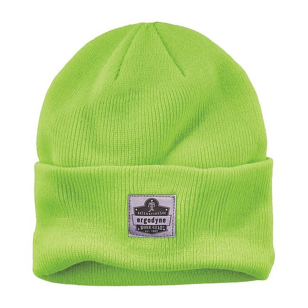 Ergodyne Knit Cap,Over The Head,Universal,Lime 6806