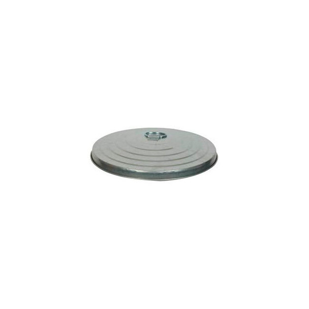 Witt Industries Galvanized Steel Lid For 10 Gallon Trash Can Silver