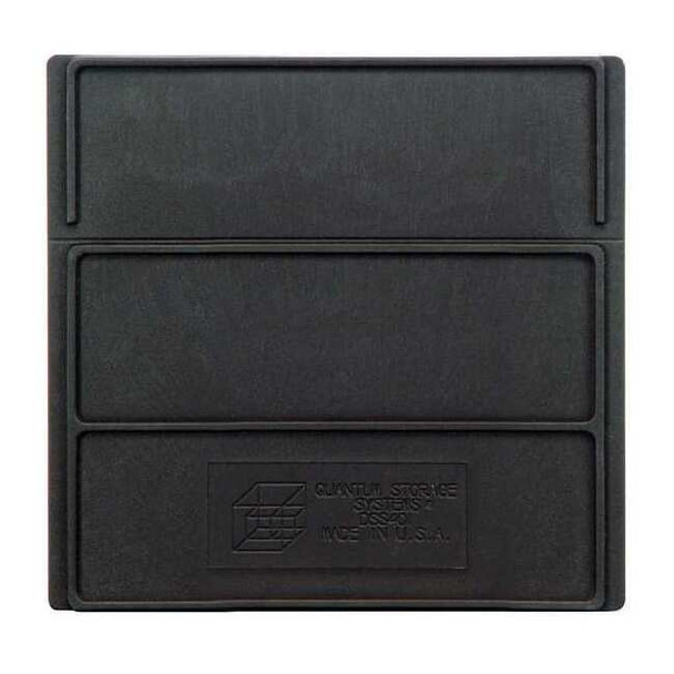 Plastic Divider, Black, 5 1/4 in L, 5 1/4 in H, 6 PK