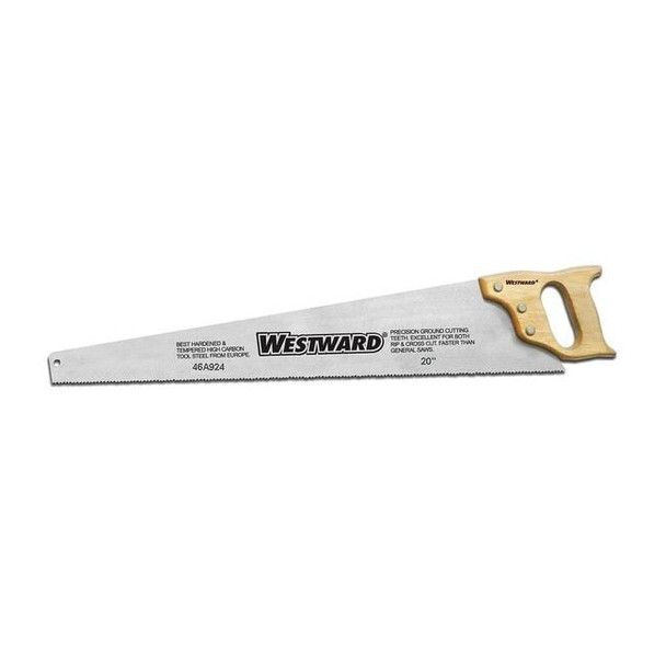 Westward Hand Saw,20 in Blade,9 TPI,Hardwood 46A924