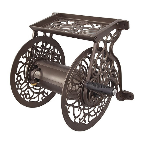 Liberty Garden Garden Hose Reel,Wall Mount,Aluminum 704