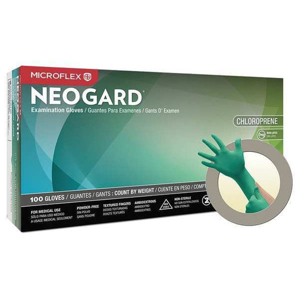 Ansell Disposable Gloves,Neoprene,M,PK100 C522 Ansell Disposable Gloves,Neoprene,M,PK100 C522