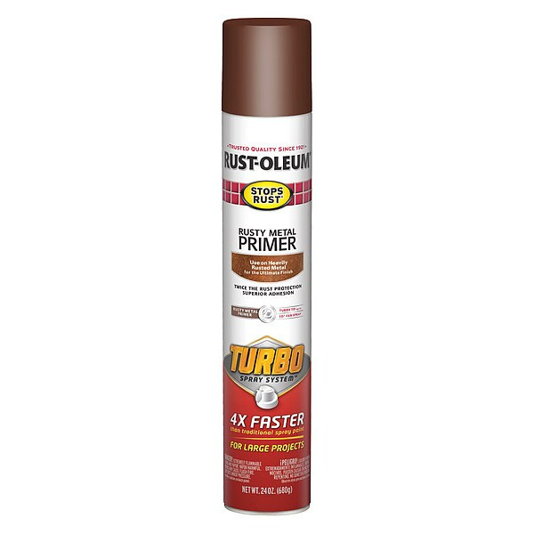 Rust Preventative Spray Primer . Rusty Metal Primer, 24 oz, Aerosol Can, Flat