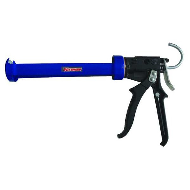 Westward Caulk Gun,Steel,Black/Blue 13J317