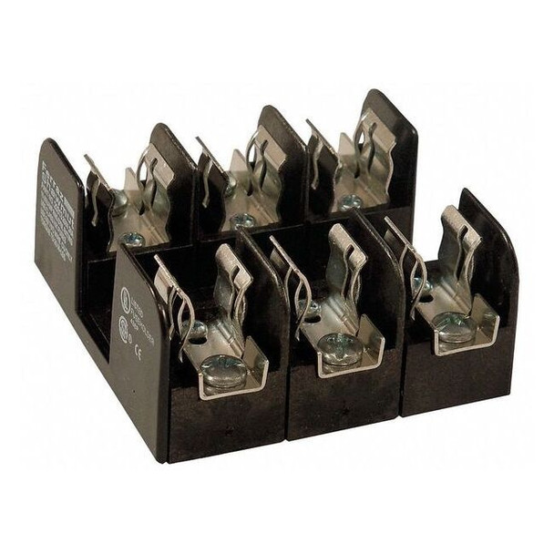 Open Fuse Block, H; K5 UL Class, 250V AC/DC Volt Rating, 3 Poles, Screw