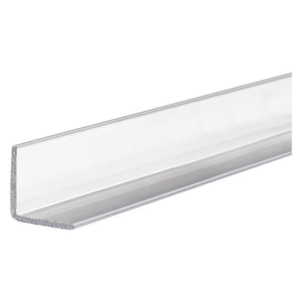 Gray Polycarbonate Polycarbonate Angle Stock, 6 ft L, 0.05 in T, 9,700 psi