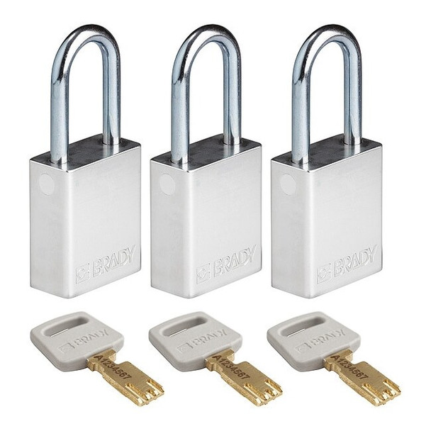 Brady ALU-SLV-38ST-KA3PK