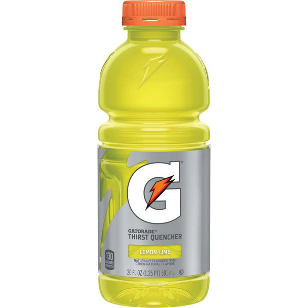Gatorade 20 Oz. Lemon-Lime Wide Mouth Thirst Quencher Drink (24-Pack) 32868