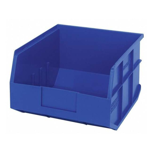 Shelf Storage Bin, Polypropylene, Blue, 7 in H, 11 in W, 12 in L