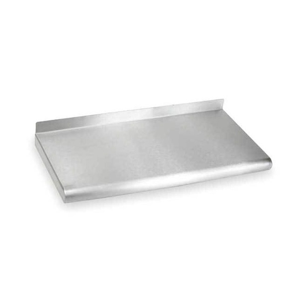 Stainless Steel Wall Shelf, 12"D x 48"W x 11-1/2"H, Silver
