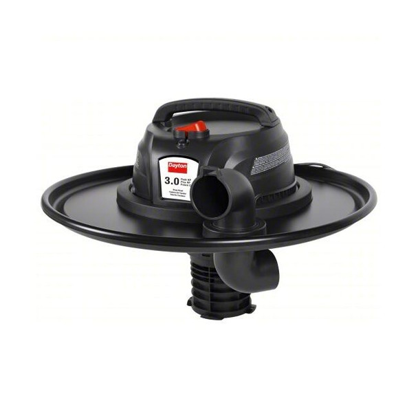 Electric Drum-Top Head W/ Wet/Dry Vacuum Kit  for 55 gal Drum, 1-7/8 in Dia Hose